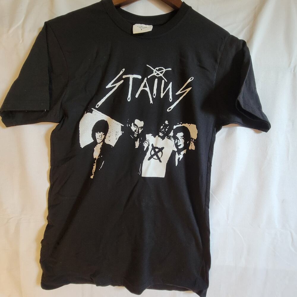 the Stains band t shirt  small black